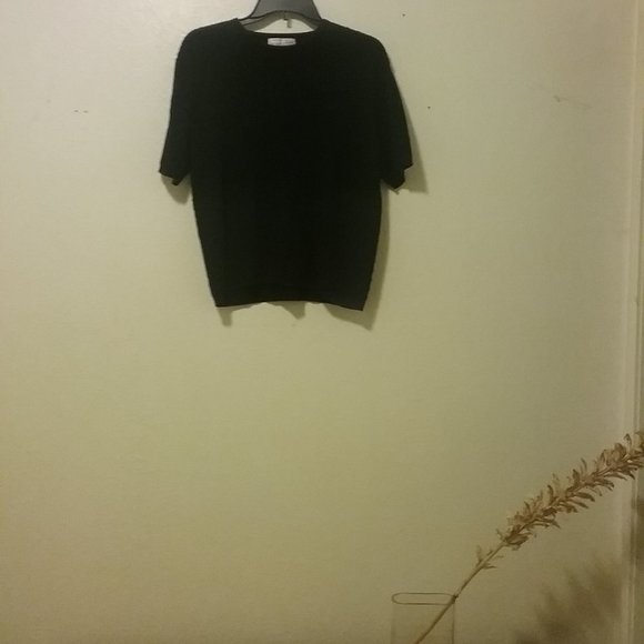 Pendleton Sweaters - Vintage Pendleton Black 100% Cotton Cable Knit Sweater